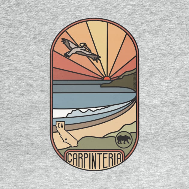 Carpinteria Beach by Lukeh Designs